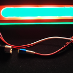 **Personalized lighting**: An Arduino Uno controlling an RGB LED strip with a potentiometer for brightness and a microphone for sound reactivity.